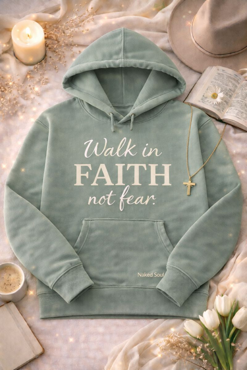 Walk In Faith Not Fear Hoodie